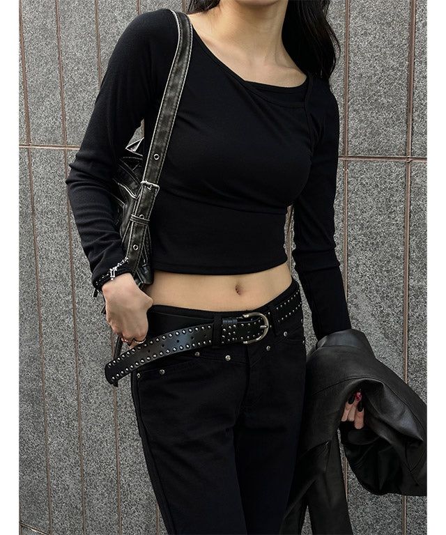 Layered slim long sleeves(4color)