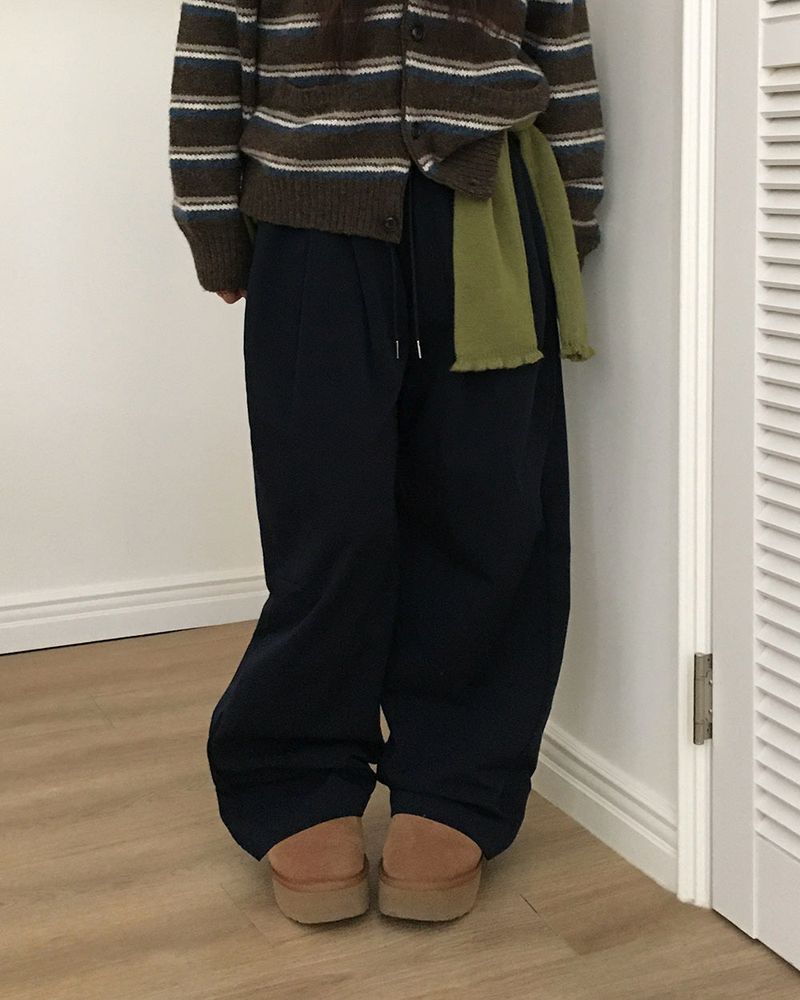 [ORIGINAL] ROSE Pintuck Cotton Pants
