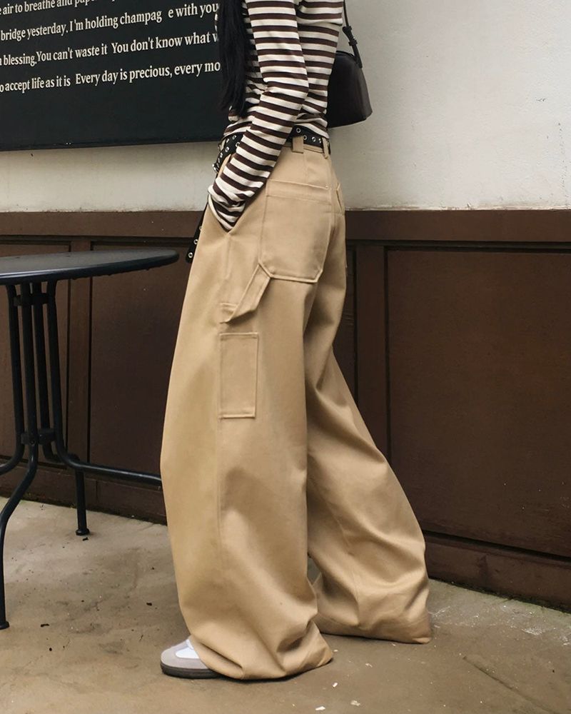 ミドルカーペンターディテールロングパンツ