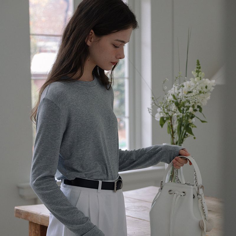 Soft Round T-shirt - Gray
