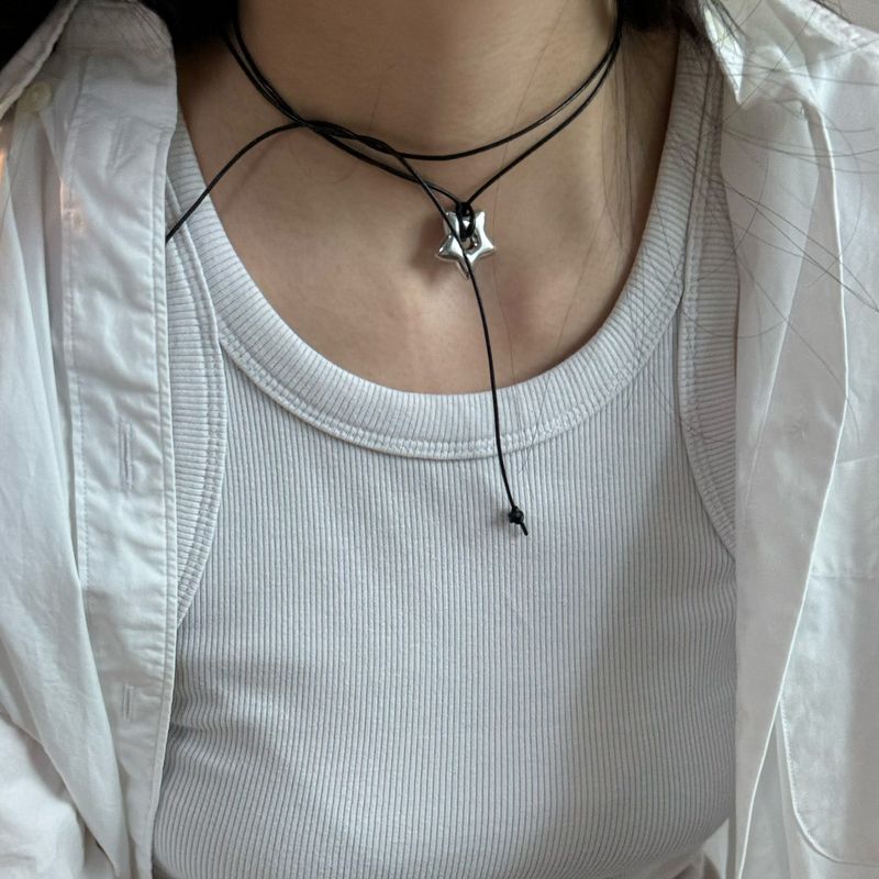 puffy buffy necklace