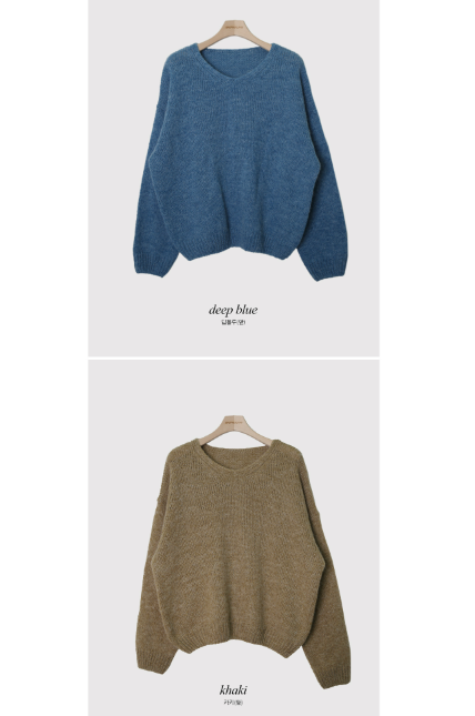 Alpaca Loose Winter Wool Knit (6color)