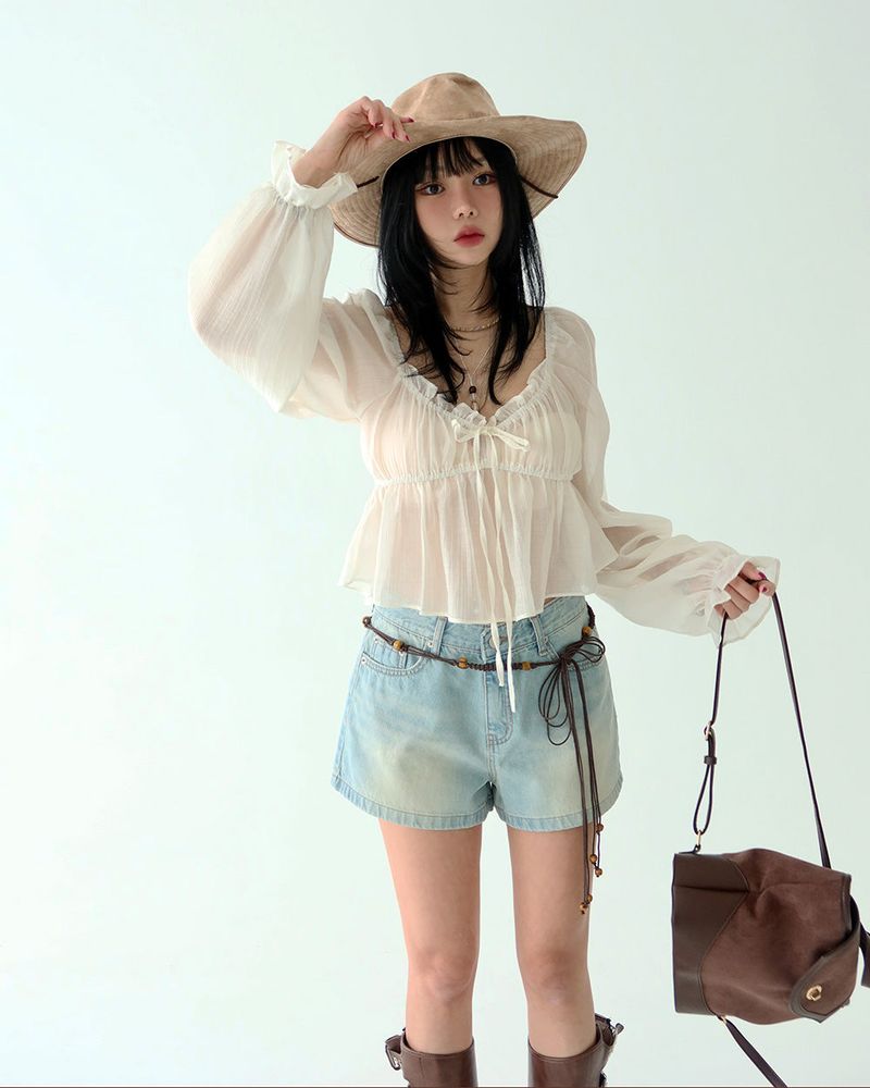 Honey Light blue Short pants Shorts