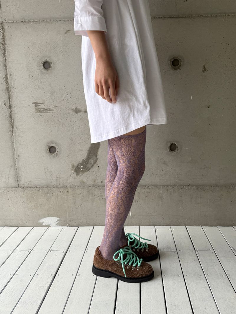 flower garter netting stocking