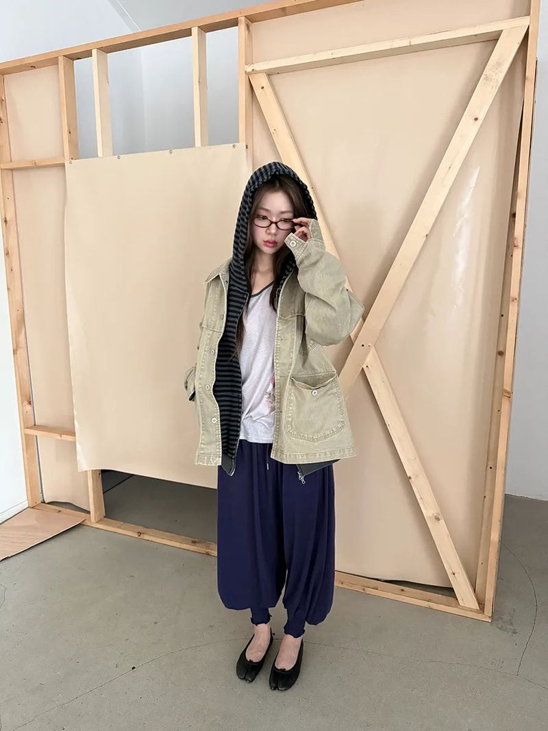 vintage washing work jacket