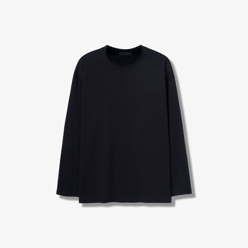 Broad shoulder cut line long sleeeve