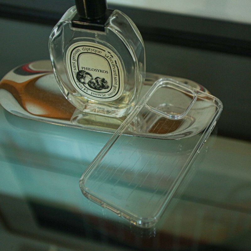 【MADE】Transparent star shower Jelly hard Phone case
