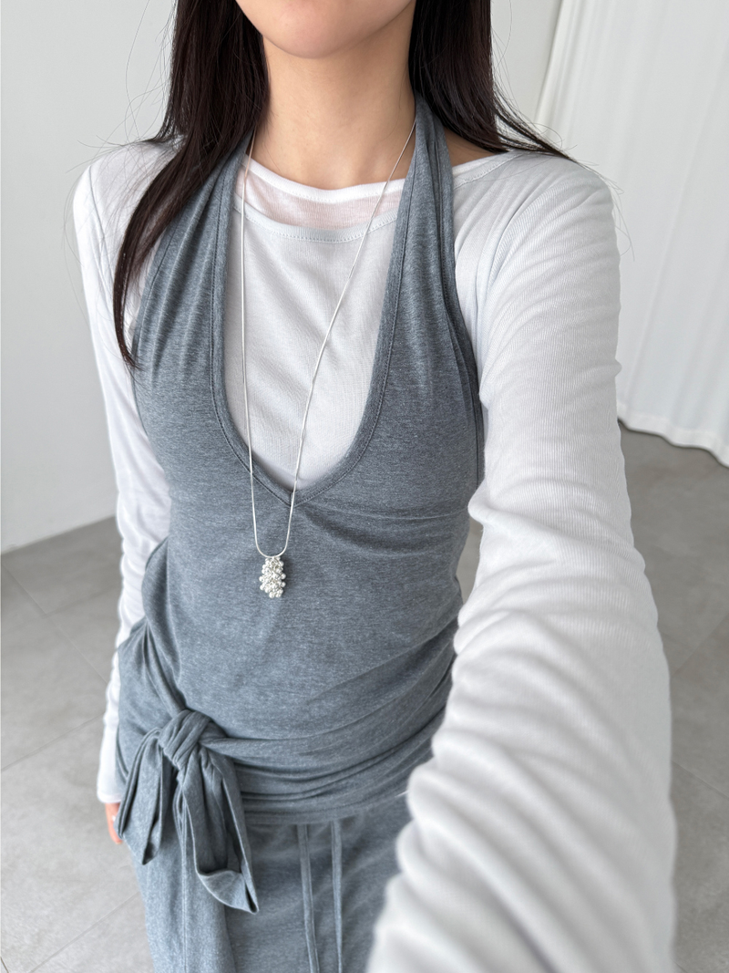 object halter top (3color)