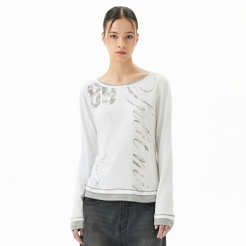 mahagrid（マハグリッド）の「TRUTH LAYERED LONG SLEEVE TEE（Tops）」