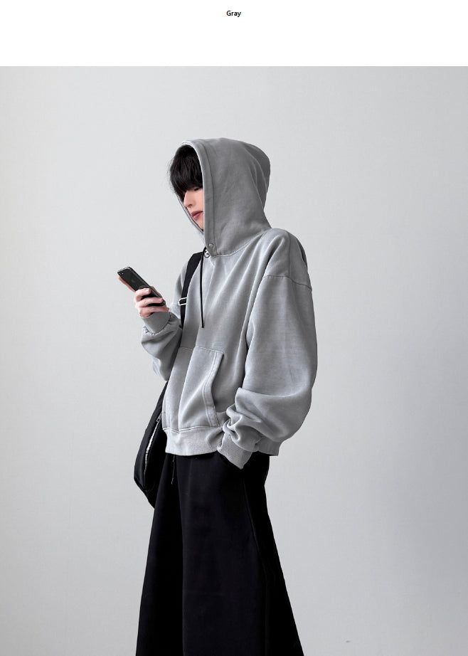 Elon Pigment Crop Hoodie
