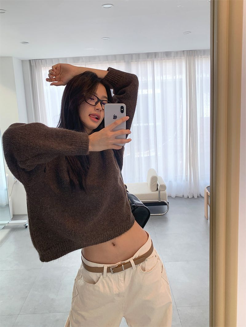 KATE OPENED BUTTON KNIT (2C)