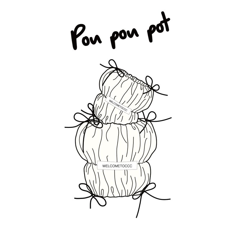POU POU POT (Silk White) POPO