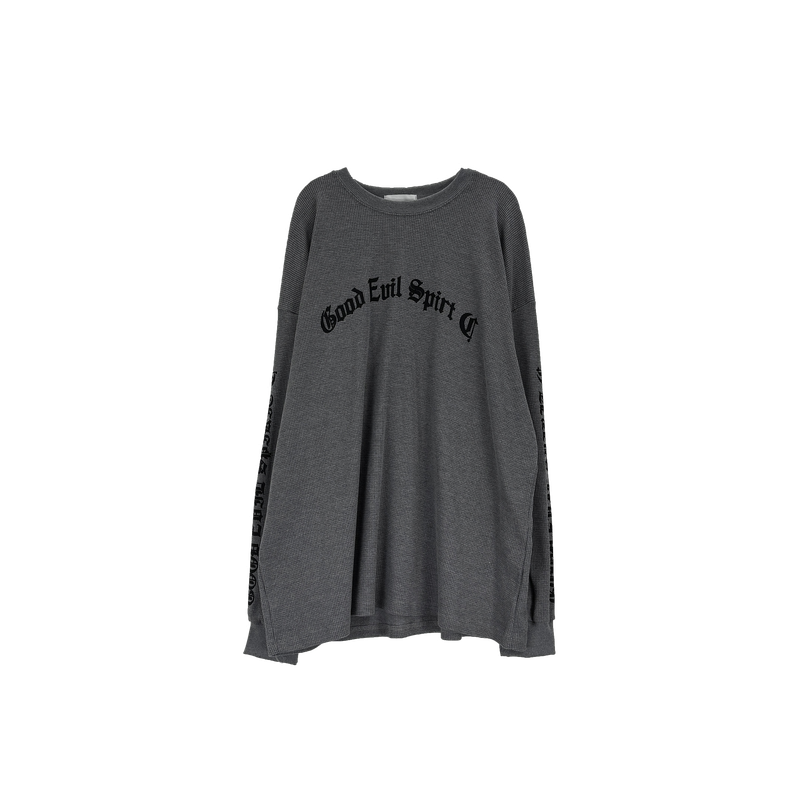 waffle lettering long sleeve