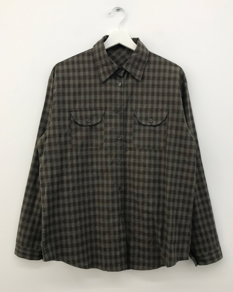 Tar Pocket Check Shirt (2color)