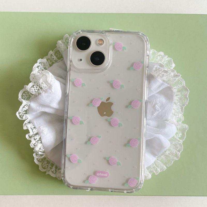 moni rose clear jellhard phone case