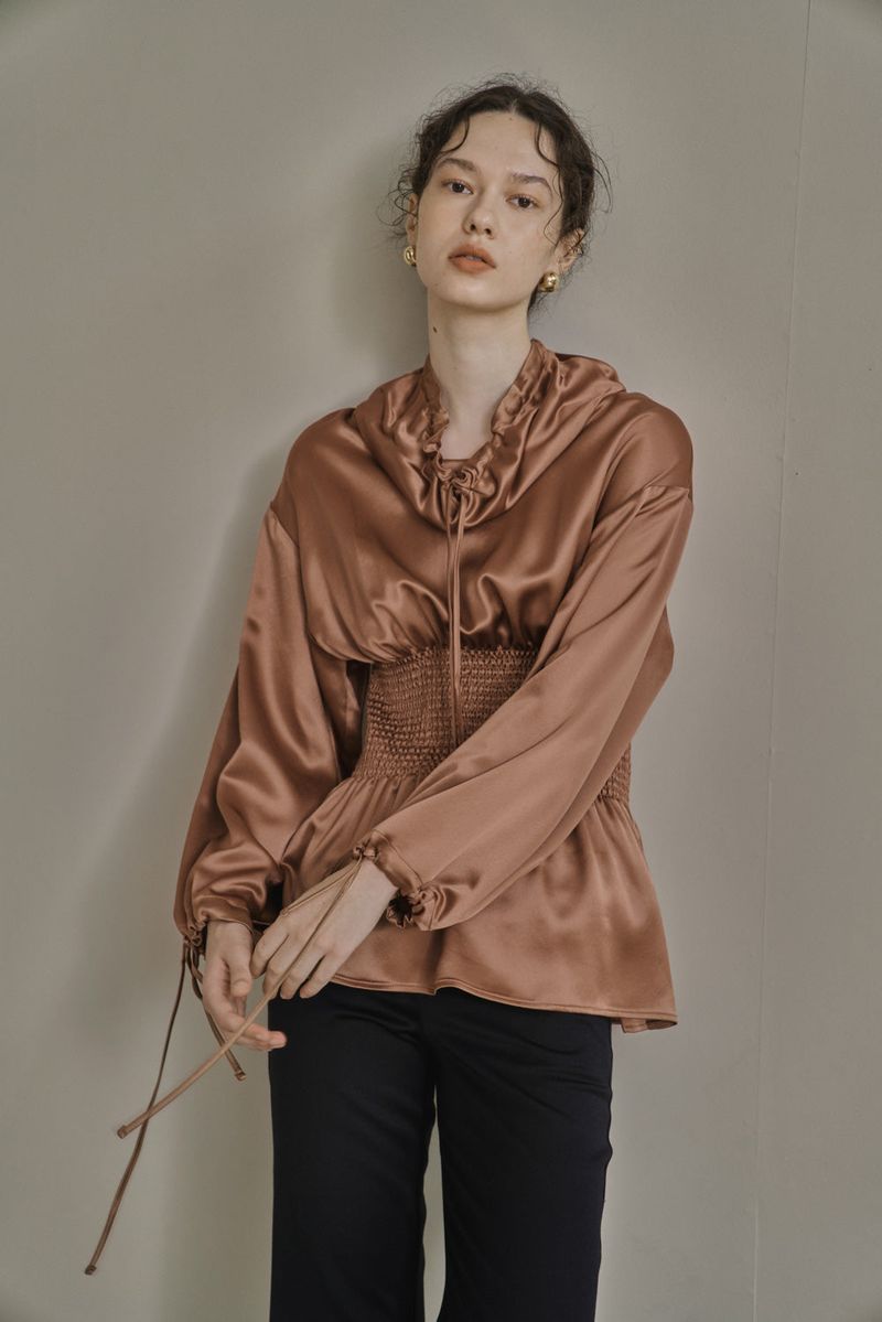 SEYMOUR STRING BLOUSE_BROWN