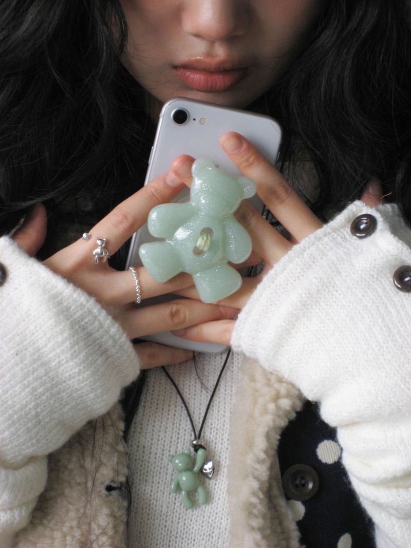 [925Silver] Bear hug ring