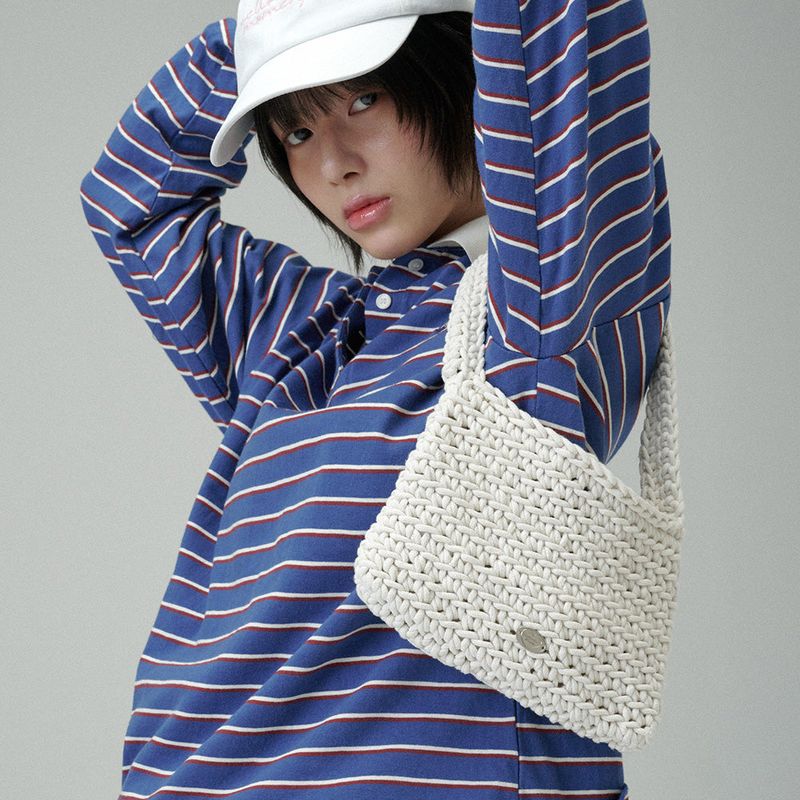 mellotory(メロートリー)の「COTTON KNITTING BAG (Cream)(Bags)」