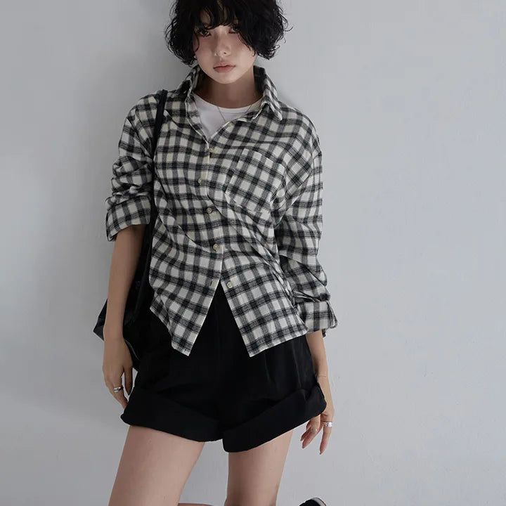 [Made] [Coneve] Loose-Fit Check Shirt