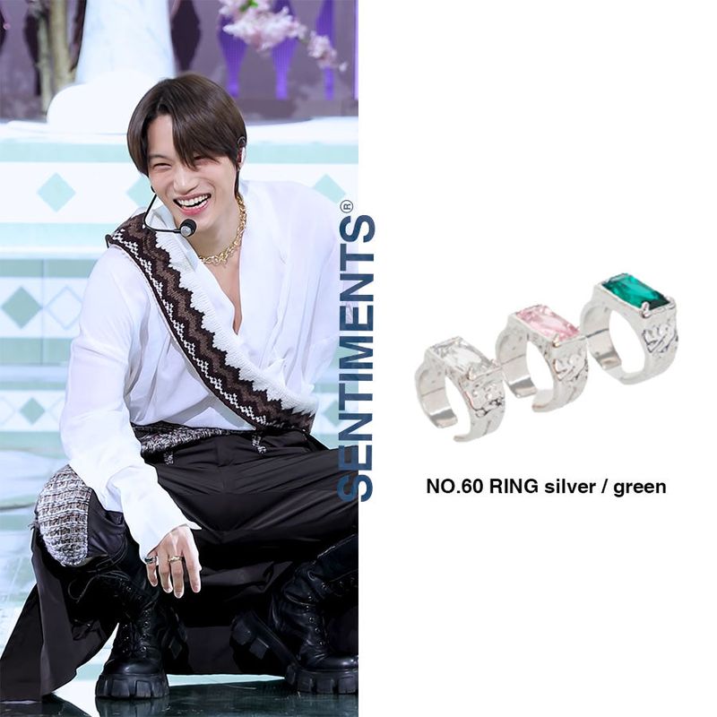 no.60 ring silver  exo kai JANG WONYOUNG | チャン・ウォニョン shinee onew  boa aiki pick