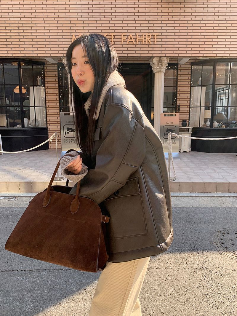 TRENDY APPAREL（トレンディー アパレル）の「[MADE] Elite Leather Fur Mustang（Jackets/Outerwear）」