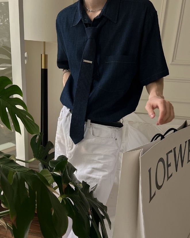 [MADE] Signature Denim Necktie