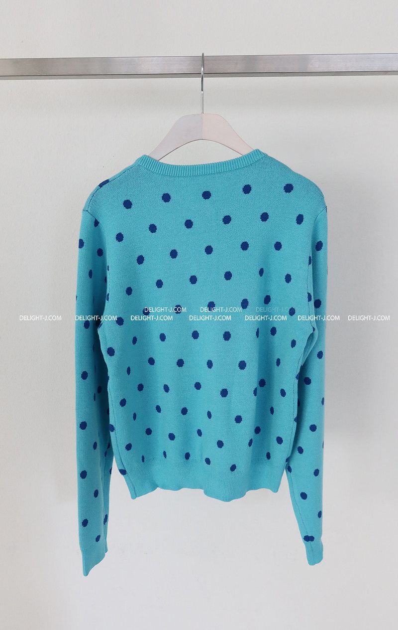 Dot dot basic cardigan