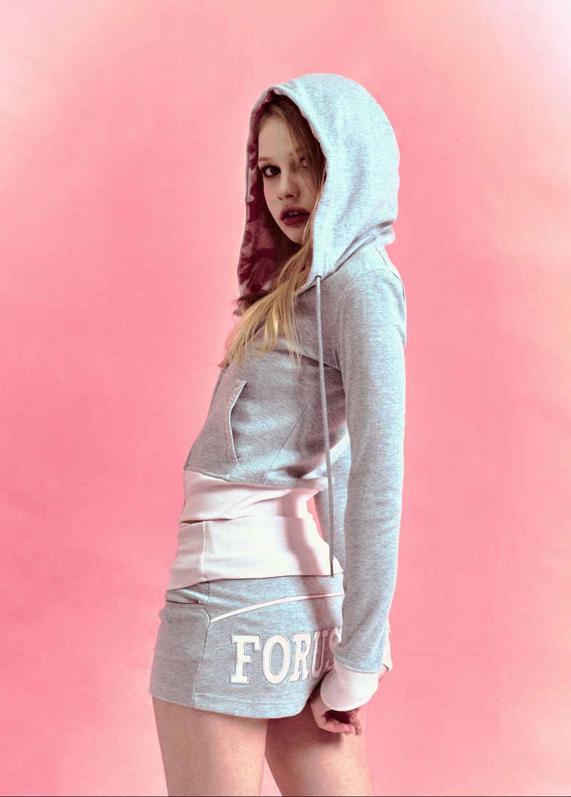BEBE TRAINING MINI SKIRT [GREY]