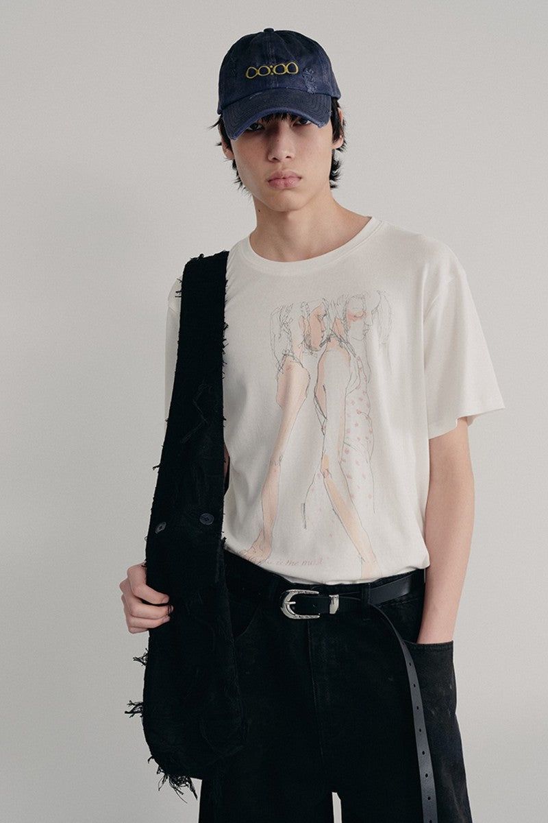 JCAESAR（ジュリウス・シーザー）の「Floral Tencel Wool Tee（Tops）」