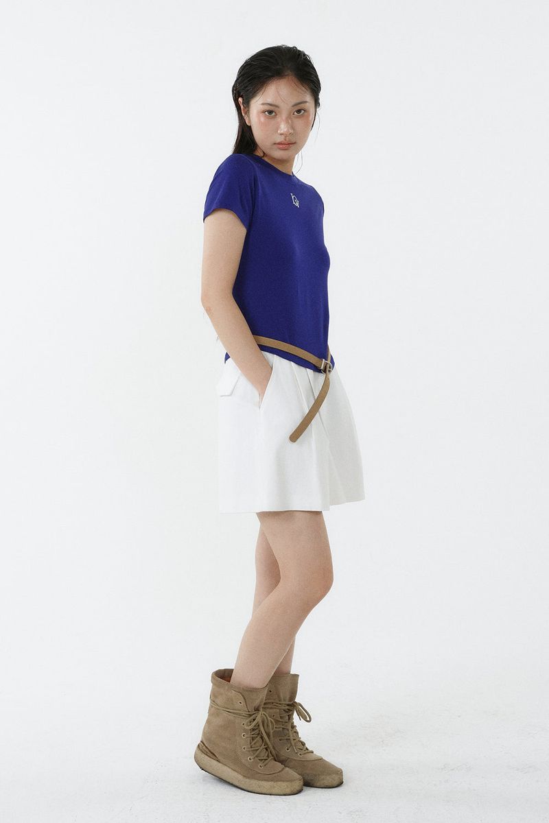 TENCEL PETIT TEE_COBALT