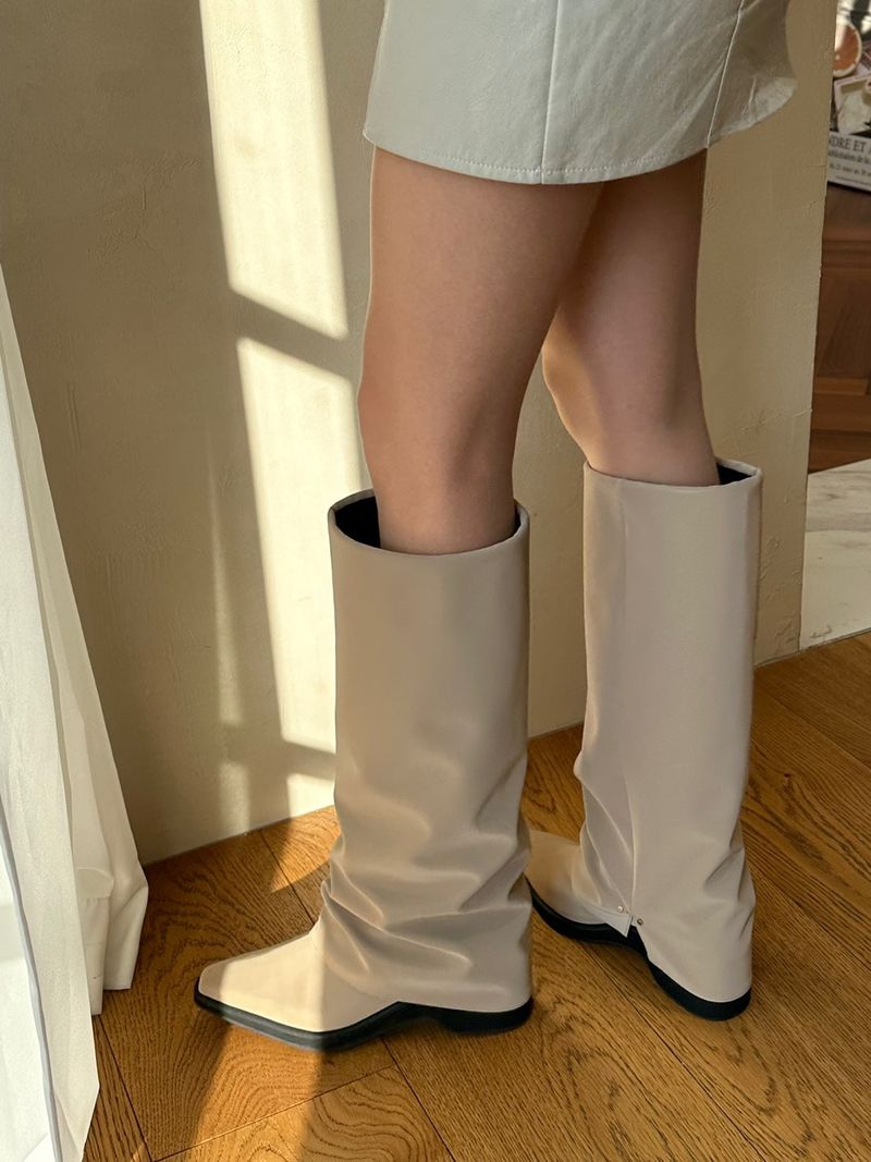 Hill Leg Warmer Long Boots beige