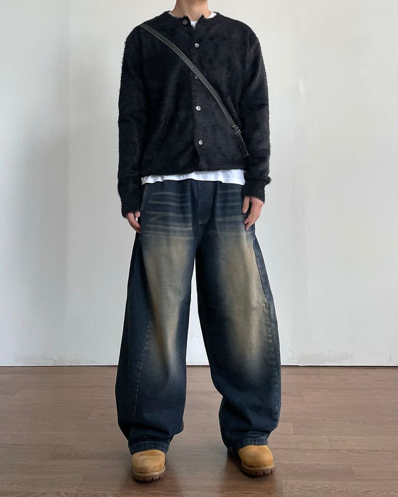 Pilling Angora Knit Cardigan