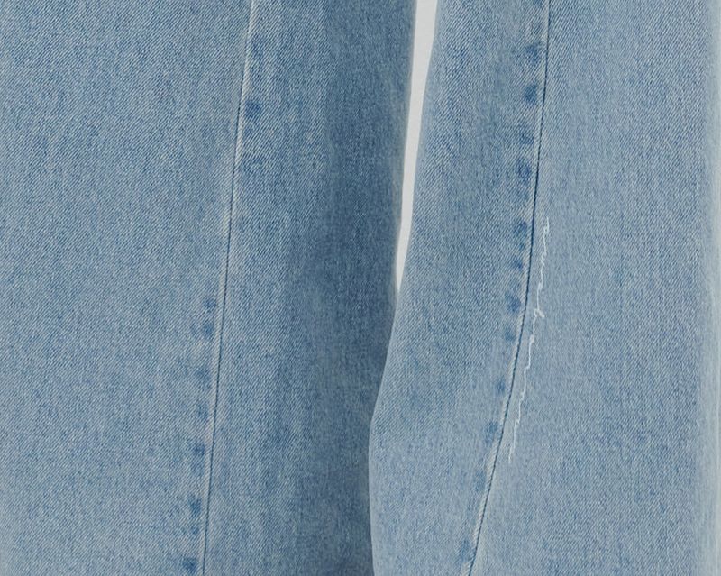 PANELED WIDE LEG JEANS [LIGHT BLUE]