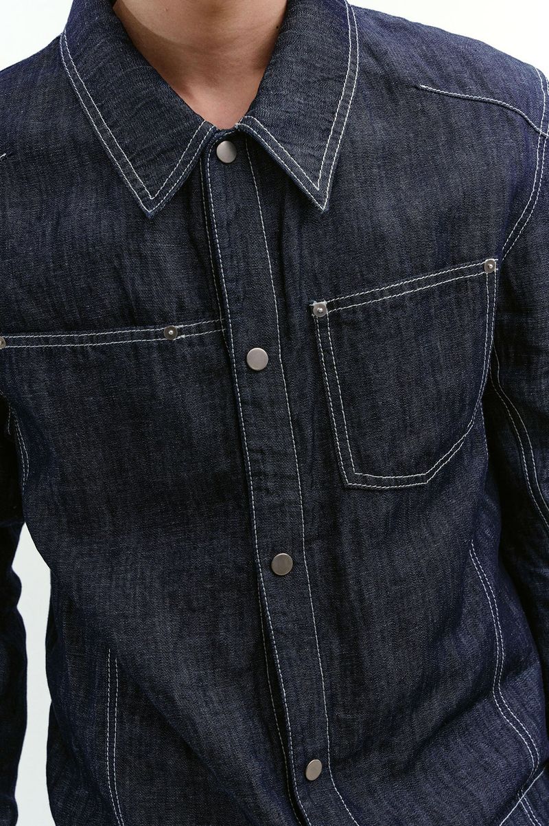Linen Engineered Jacket (Indigo)