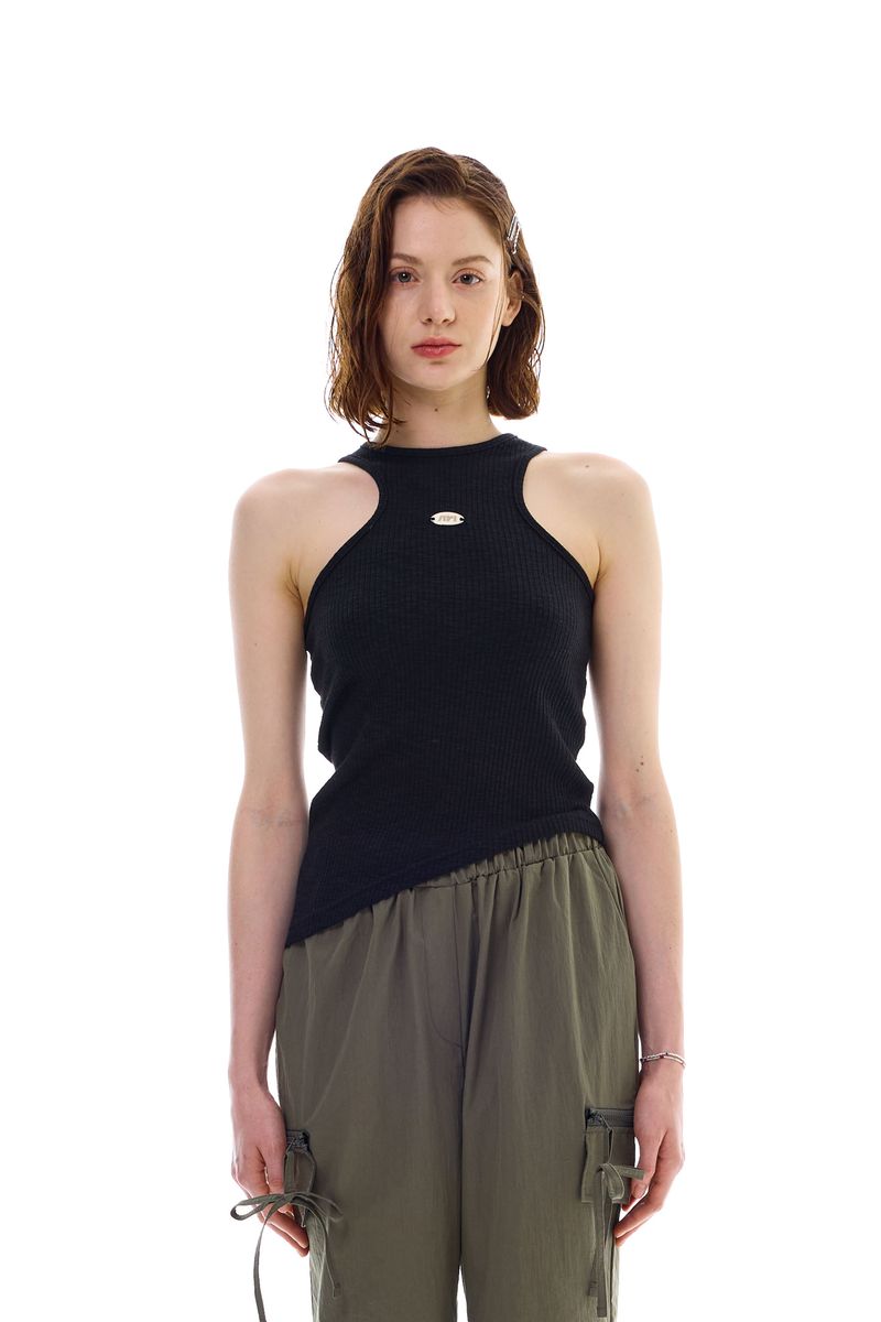 ARIKIM（アリキム）の「UNBALANCE SLEEVELESS TOP / BLACK（Tops）」