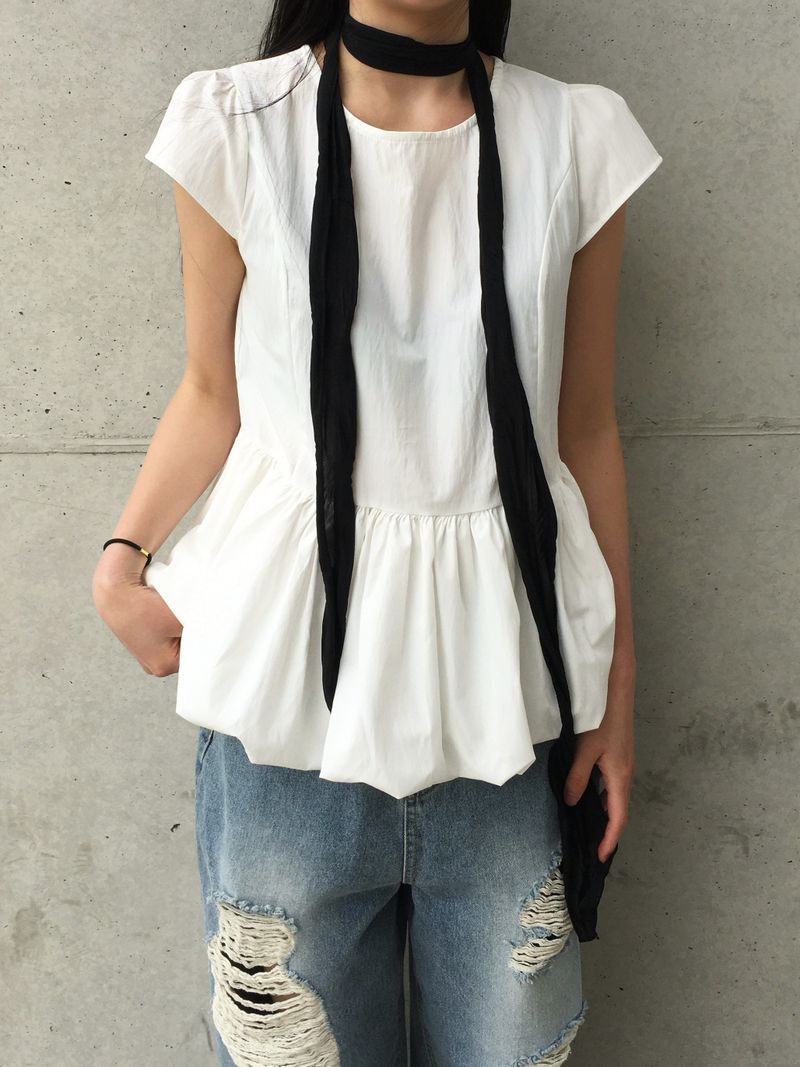 RITCORE（リットコア）の「Has Balloon Puff Blouse (3c)（Tops）」