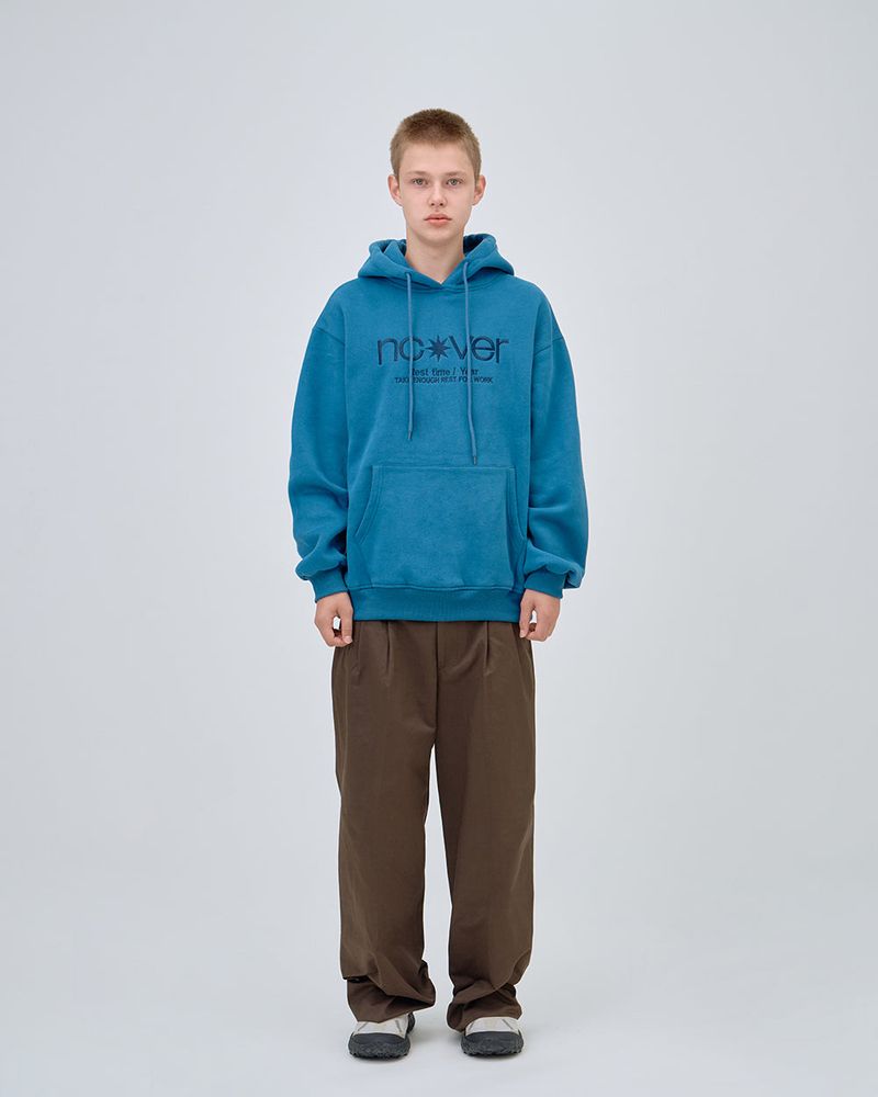 POINT LOGO HOODIE - BLUE