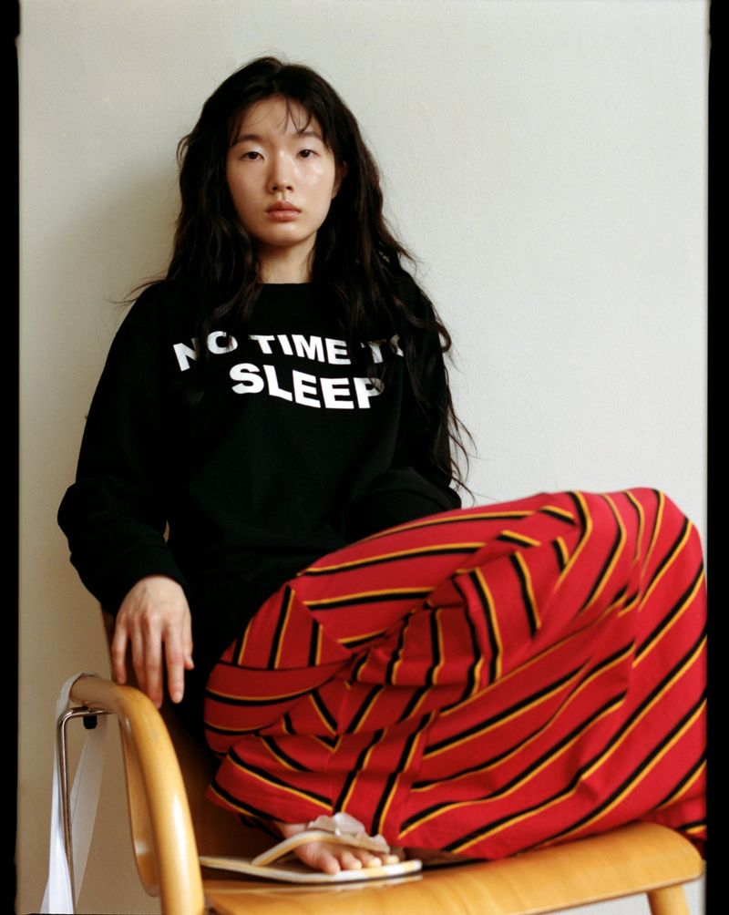 POSHA（ポシャ）の「ノータイムトゥスリープTシャツ（トップス）」