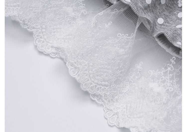 Aveline Dot Lace Tiered Skirt
