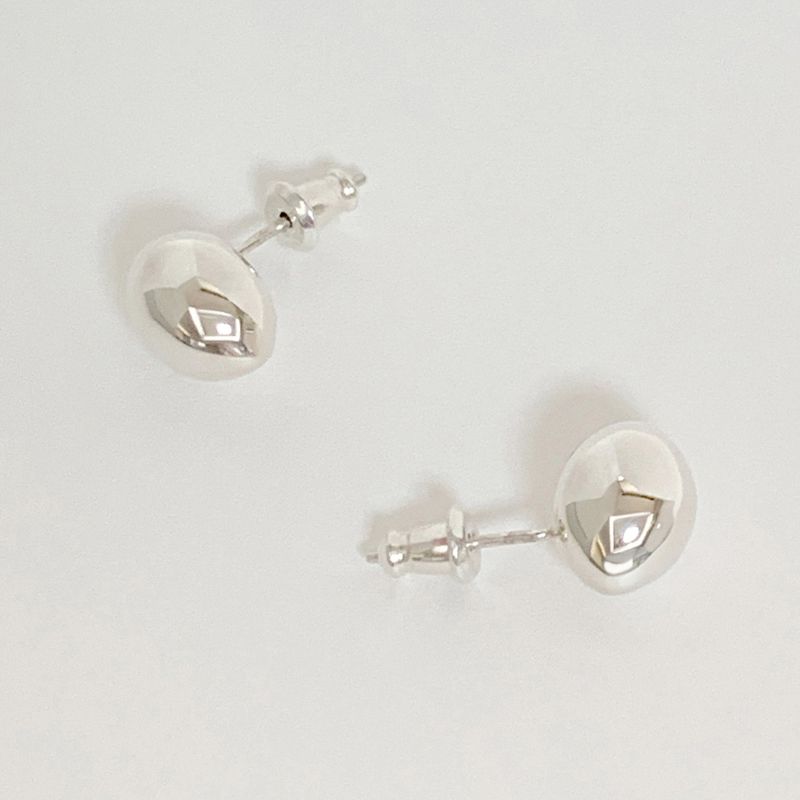 Bean Earring_Silver