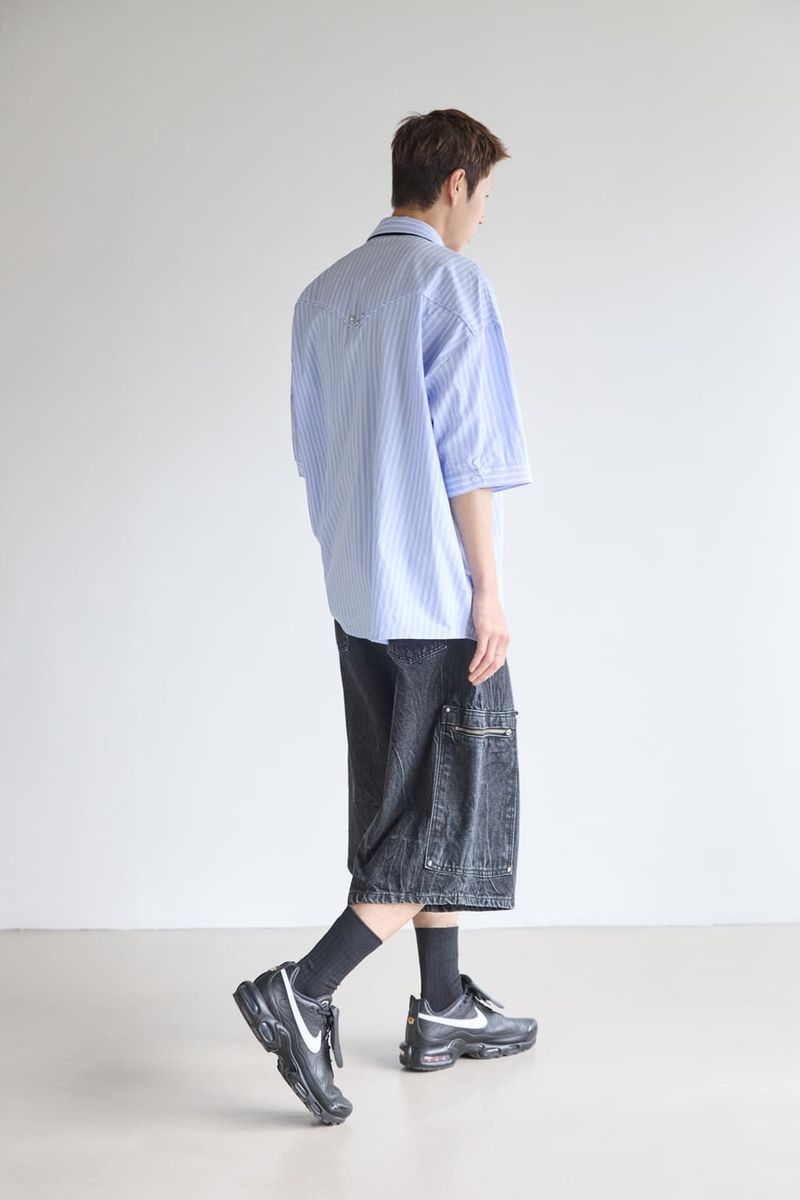 ZIPPER CARGO BERMUDA PANTS