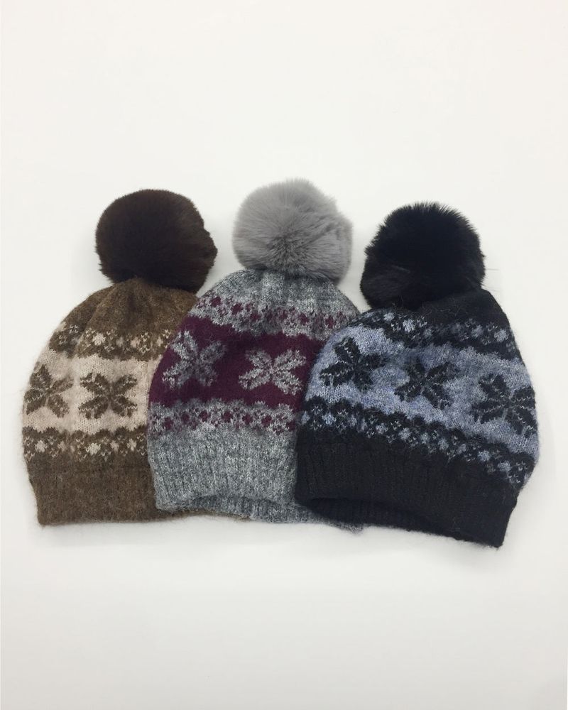 Nordic Pom-Pom Beanie (3color)