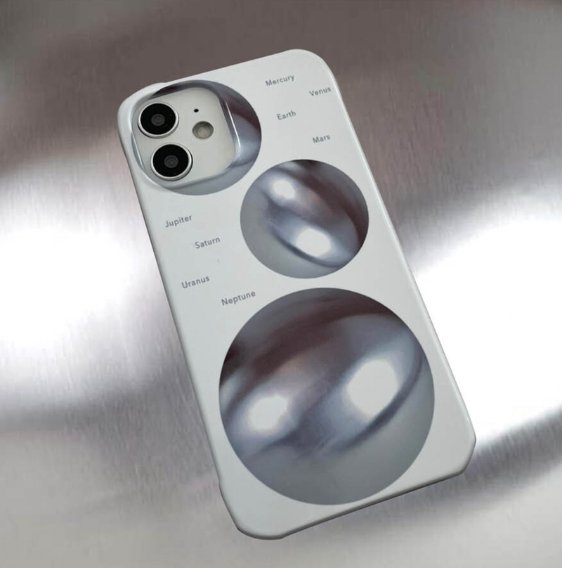 Planet hard case_white