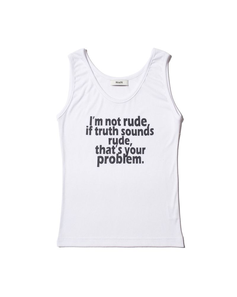 KRUCHI(クルチ)の「RUDE Sleeveless (WHITE)(Tops)」