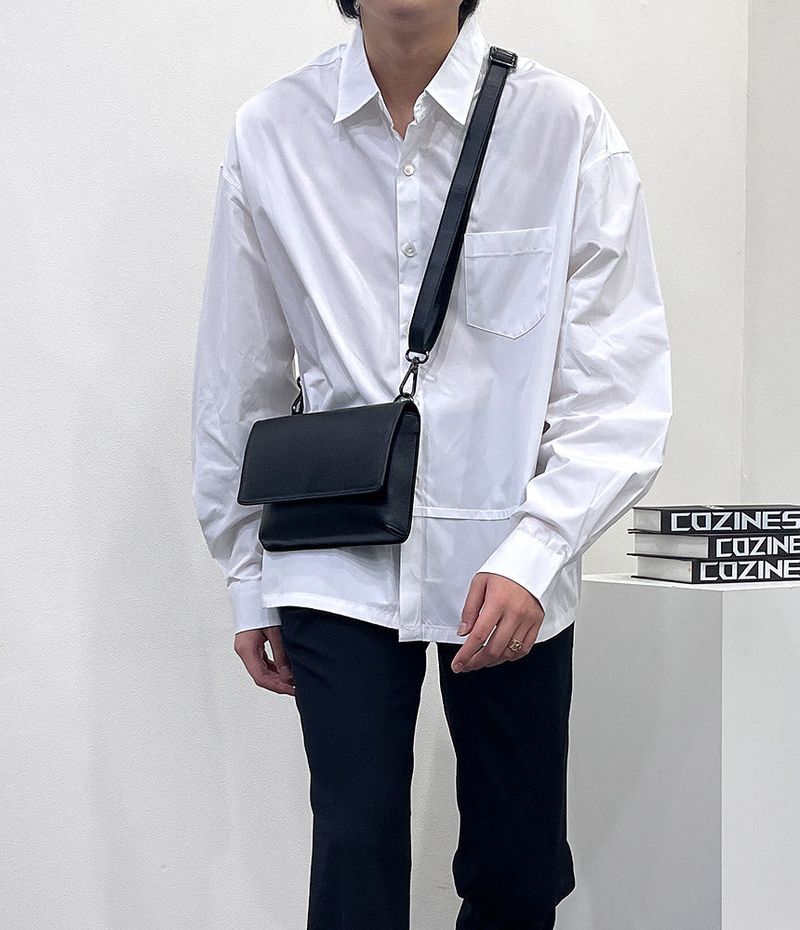 [Unisex] Minimal Cross Flip Bag