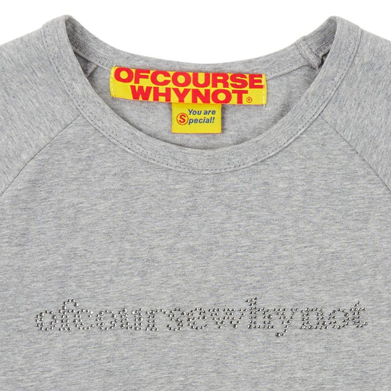 ザットガールバイブTシャツ_メランジグレー