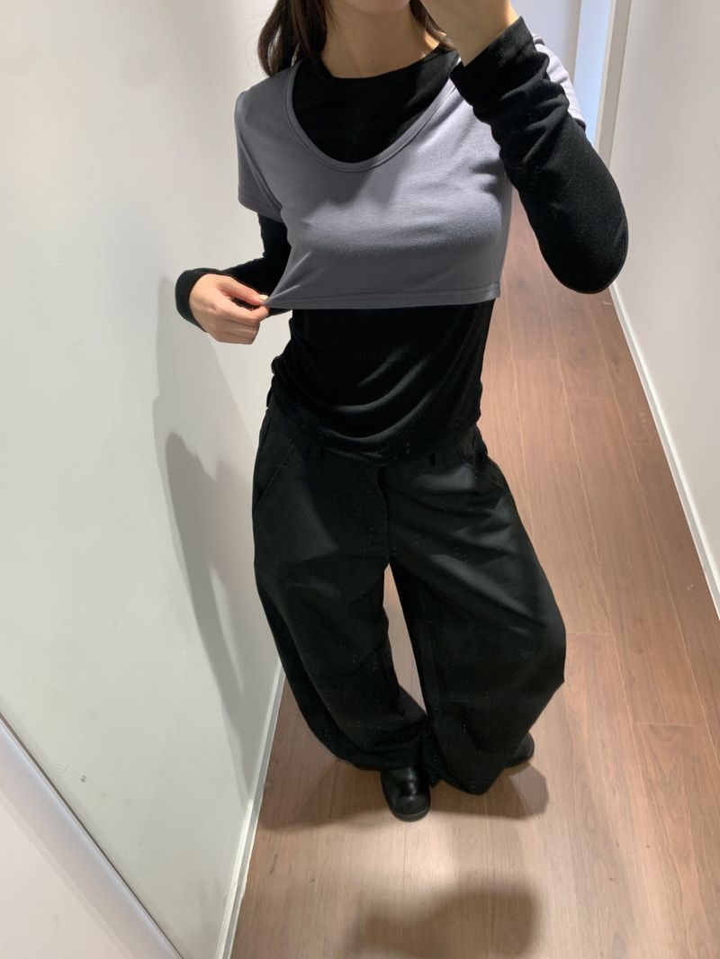 Backflip satin slacks (2color)