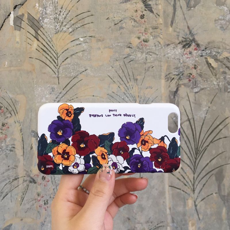 BANASIL SHOP(バナシルショップ)の「Pansy (iPhone) Matt Hard Case(Smartphone Accessories)」