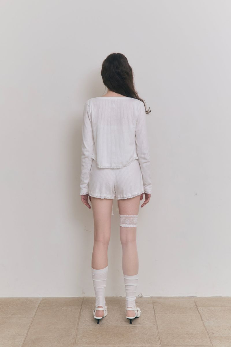 Sweet Dreams Lace Shorts (White)