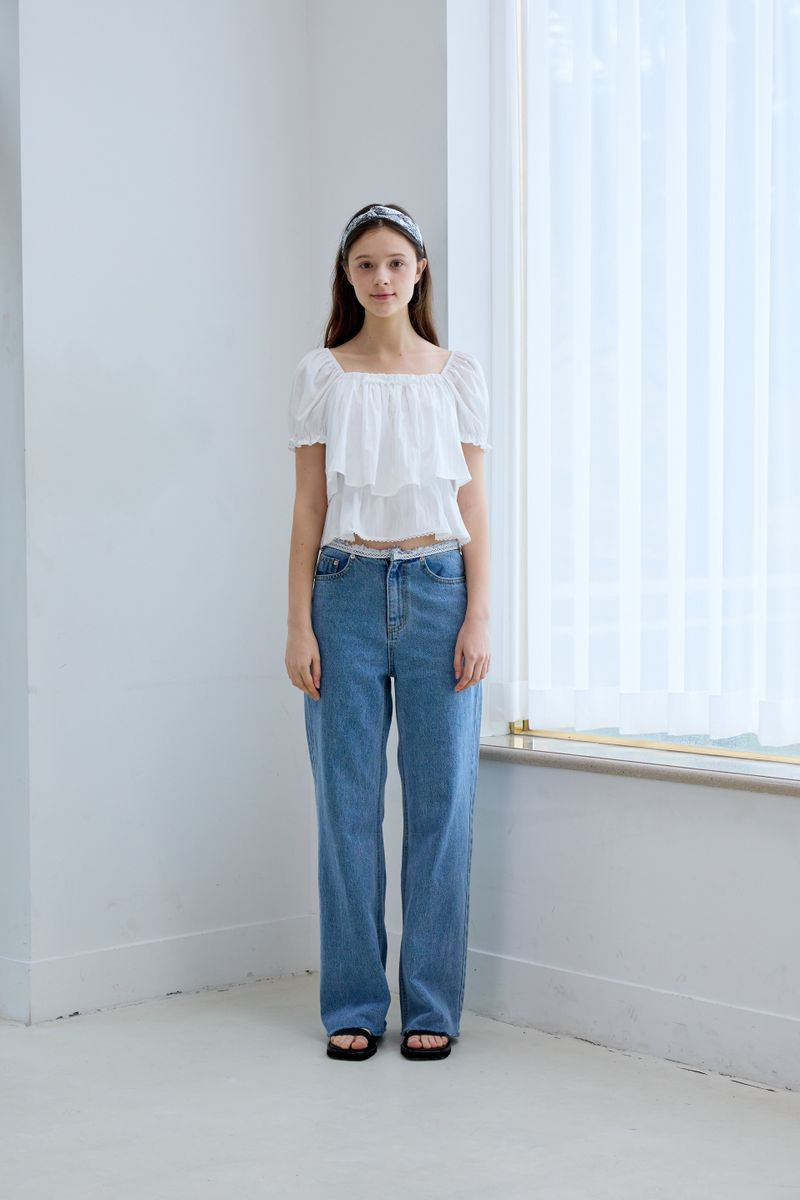 WILD FRINGE DENIM PANTS